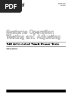 Systems Operation Testing and Adjusting CAT 740 Articulated