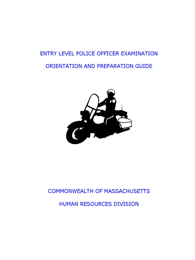 Police Officer Exam Guide PDF Question Test (Assessment)