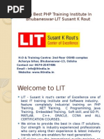 The Best PHP Training Institute in Bhubaneswar-LIT Susant