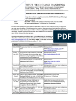 Informasi Pendaftaran Awal Mahasiswa Baru ITB 2015