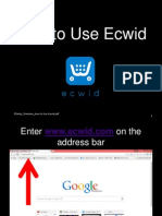 How To Use Ecwid