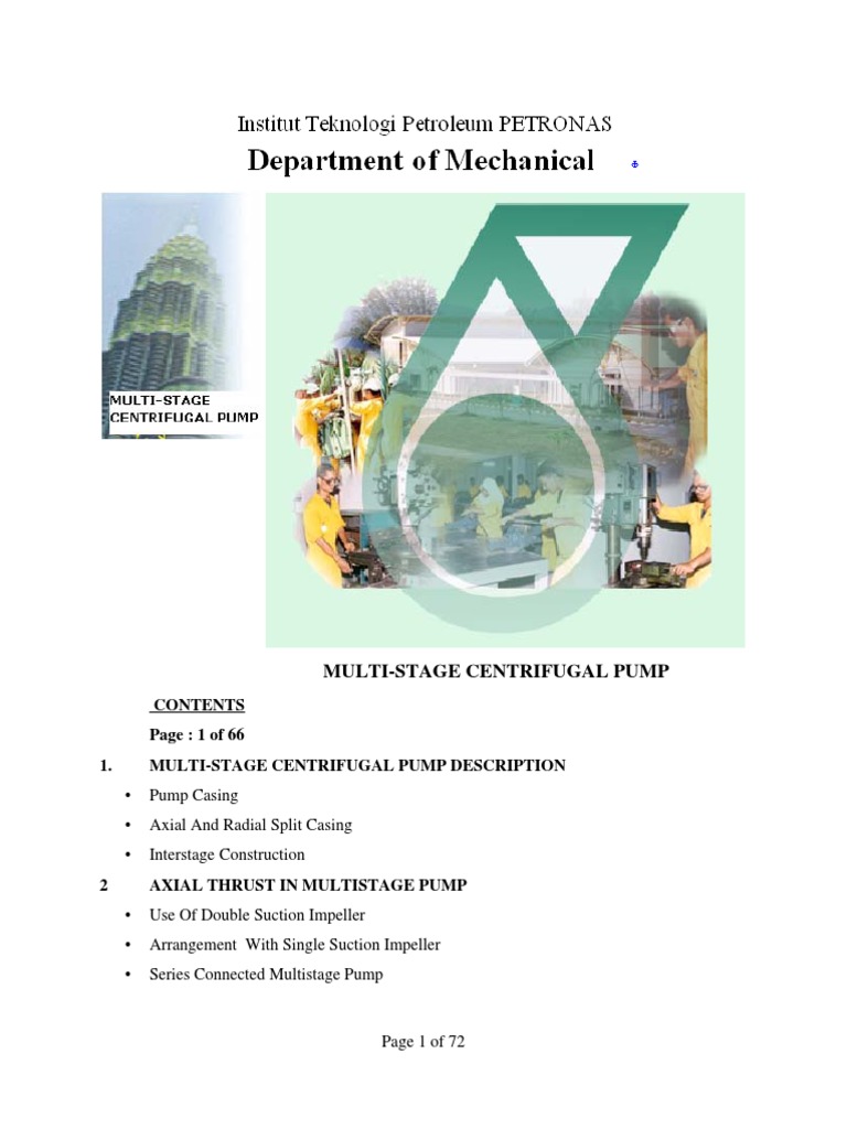 Multistage Centrifugal Pump Overview | PDF | Pump | Multistage Rocket