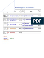 Exam Time Table April - 2015