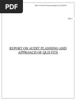 Report On Audit Planning and Approach of QLD Fits