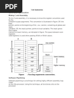 Code Optimization Word-Wide Optimization Mixing C and Assembly