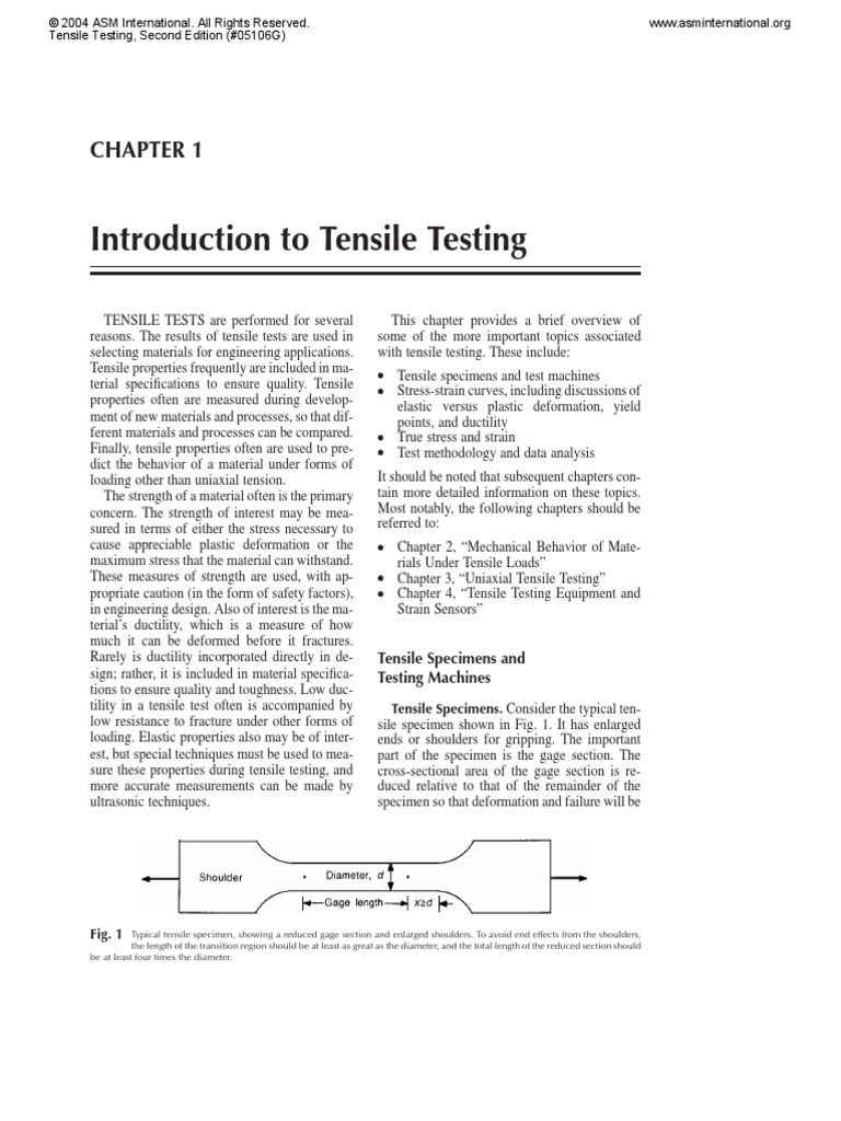 Tensile Testing | PDF | Deformation (Engineering) | Ultimate Tensile ...