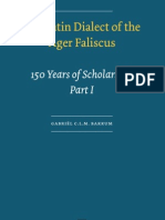 Gabriel C.L.M. Bakkum-The Latin Dialect of The Ager Faliscus - 150 Years of Scholarship (UvA Proefschriften) (2008) PDF