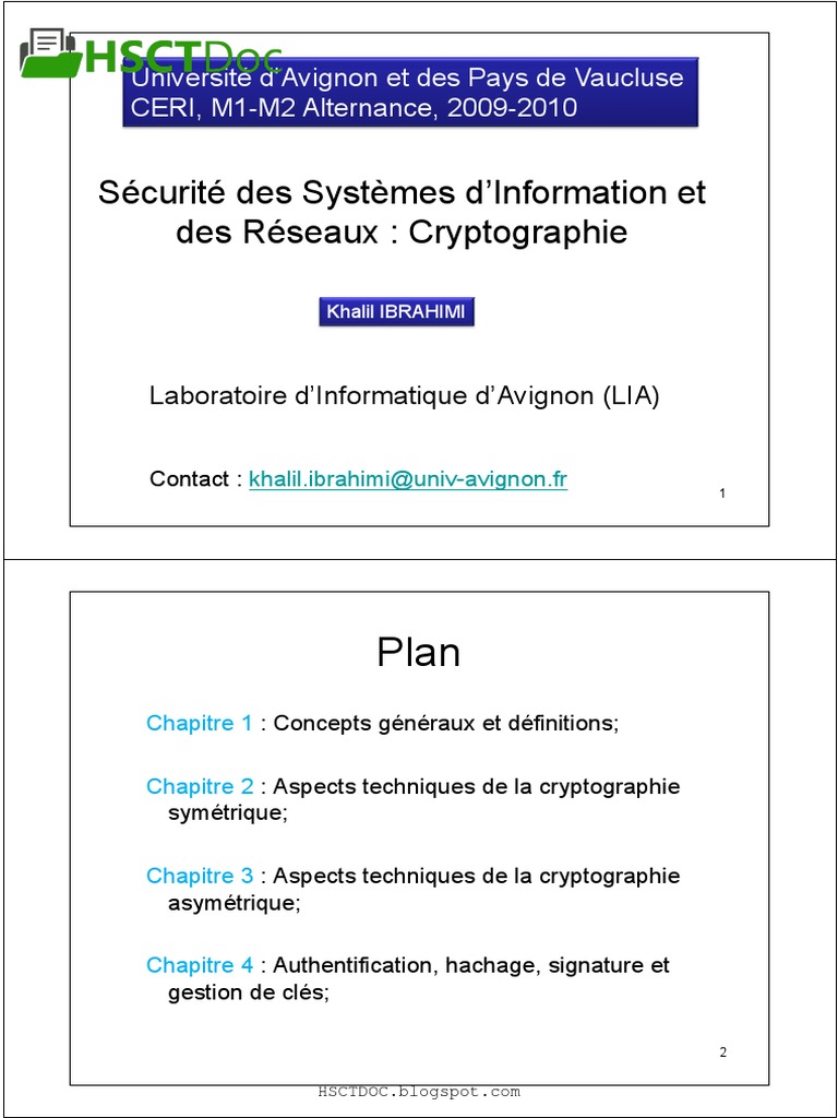 Cryptographie : Concepts et Techniques | PDF | Cryptographie | Cryptage