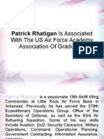 Patrick Rhatigan Is Associated With The US Air Force Academy Association of Graduates