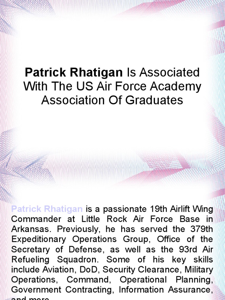 Patrick Rhatigan: Air Force Leadership Profile | PDF | Technology ...