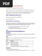 Displaying The SAP Directories