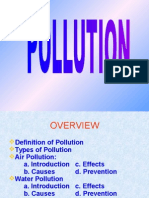 Types and Causes of Pollution: An Overview