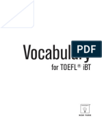 Essential Vocabulary for TOEFL
