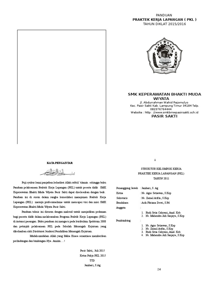 Buku Panduan Pkl Smk Kesehatan