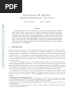 Playing Games With Algorithms Algorithmic Combinatorial Game Theory