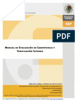 Evaluacion Por Competencia y Verificacion Interna