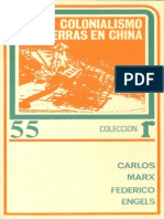 MARX, Karl, EnGELS, Friedrich, Colonalismo y Guerras en China