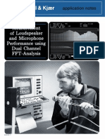 Measurement of Loudspeaker Performance using Dual Channel FFT Analysis
