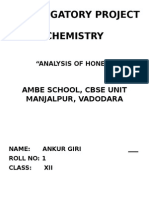 Investigatory Project Chemistry Class 12 Cbse