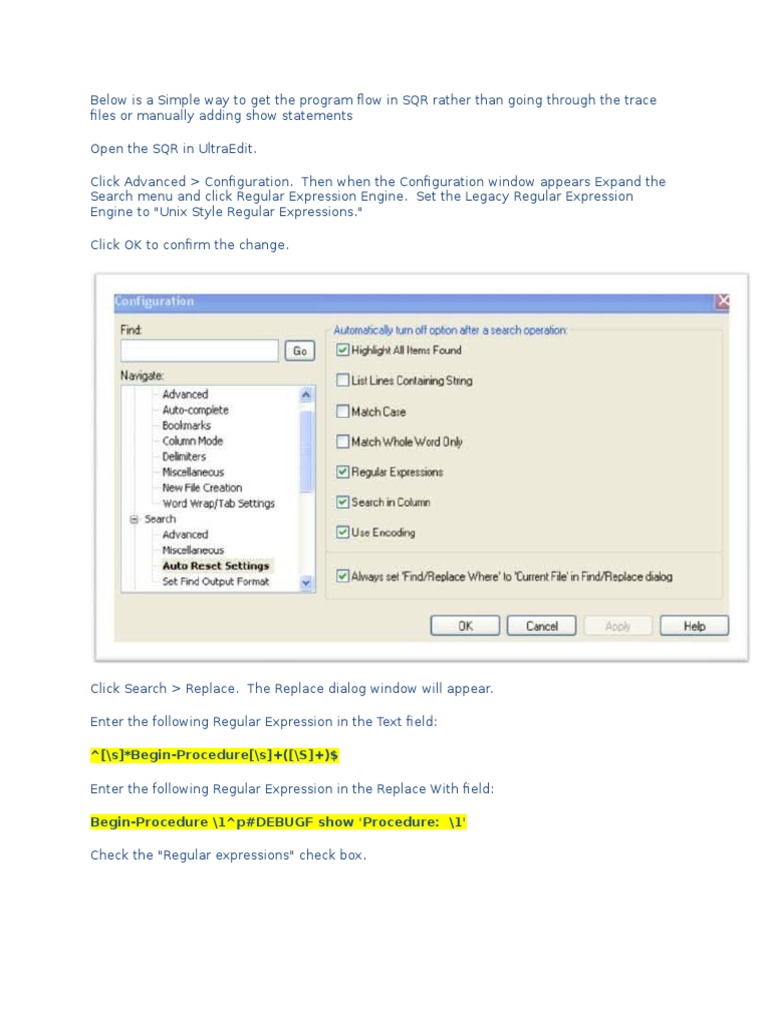 Optimize SQR Program Flow Debugging | PDF