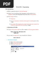 Study of TCL