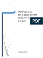 Perspectiva Sociologica Asupra Consumului de Droguri