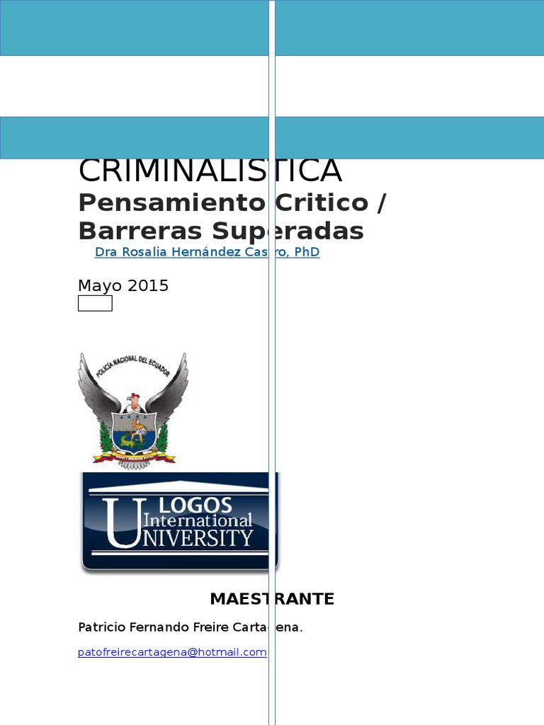 PENSAMIENTO CRITICO BARRERAS.docx Pensamiento crítico