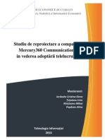 Proiect - Studiu de Reproiectare A Companiei Mercury360 Communications