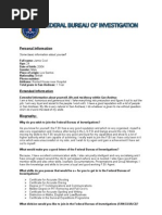 FBI Application