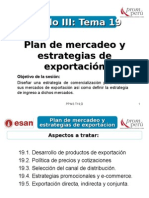 Modulo III - Tema 19 - Plan de Mercadeo y Estrategias de Exportación