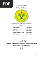 Download Laporan Praktikum Ekologi Pola Penyebaran Spesies Tumbuhan by Anggi Dyah Aristi SN269706087 doc pdf