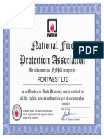 Portwest Certificate