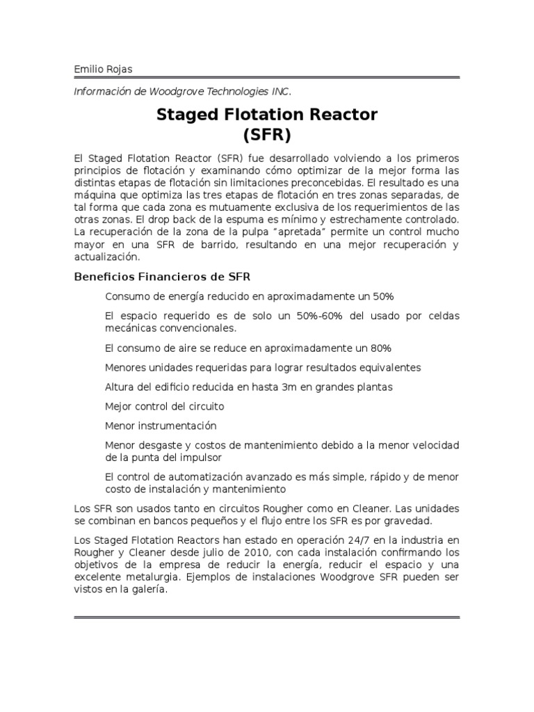 Tecnología SFR de Woodgrove Technologies | PDF | Motor a reacción ...
