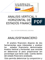 Analisis Vertical y Horizontal de Los Estados Financieros