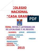 Mitos y Leyendas de Mi Localidad