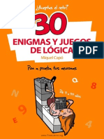 30 Enigmas y Juegos de Lógica Capo