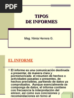 tipos de informes