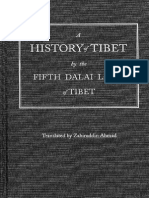 A History of Tibet by the Fifth Dalai Lama of Tibet