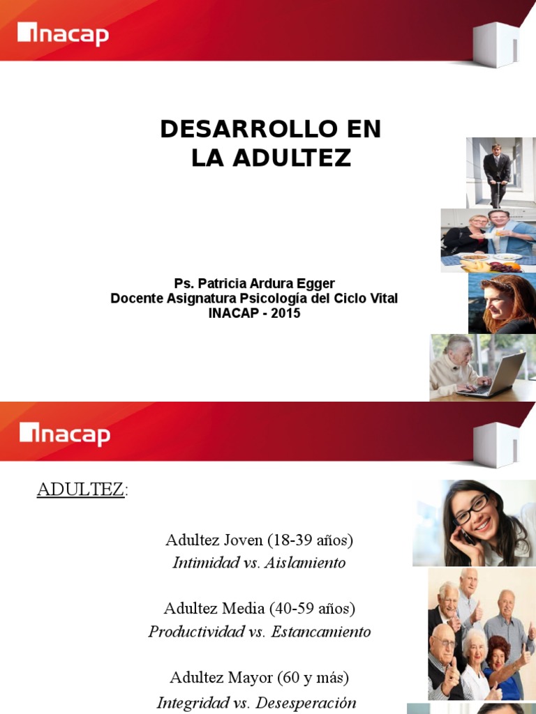 Desarrollo en la Adultez: Etapas y Cambios | PDF | Adultos | Ciencias ...