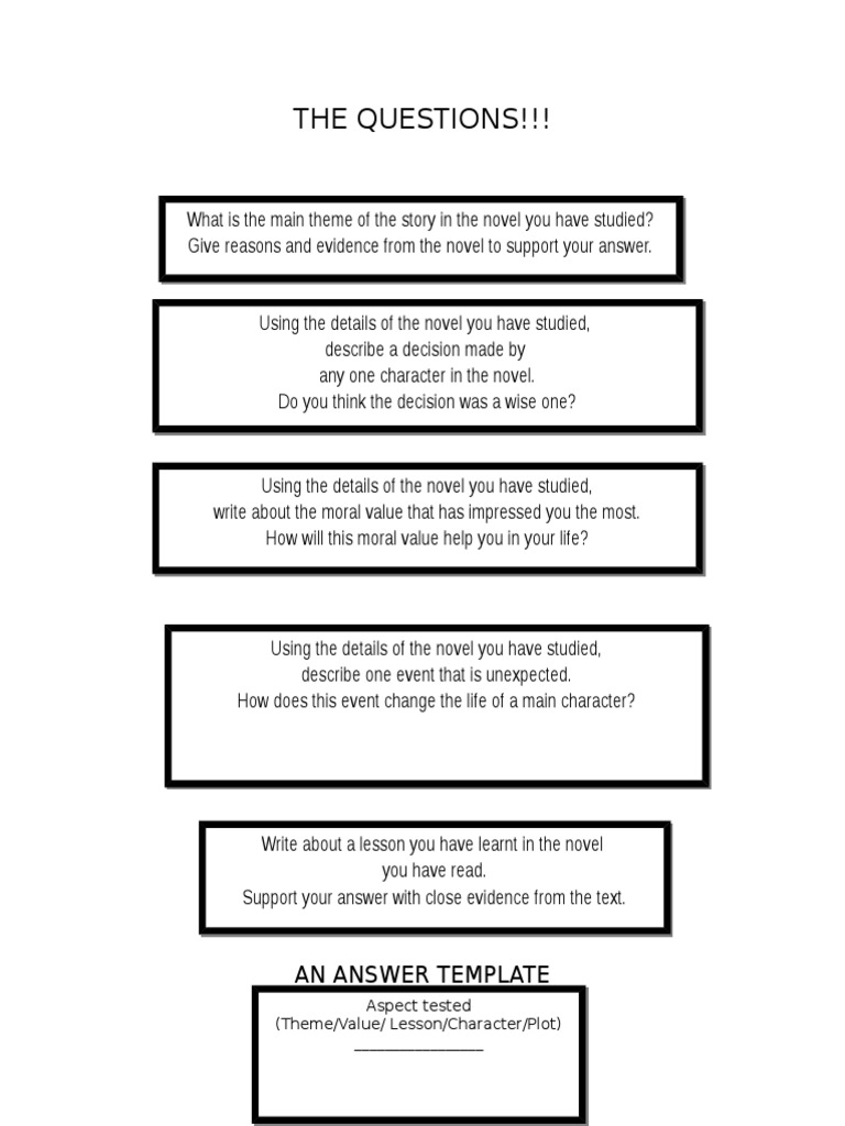 THE CURSE Sample Answers | PDF | Forgiveness | Novels
