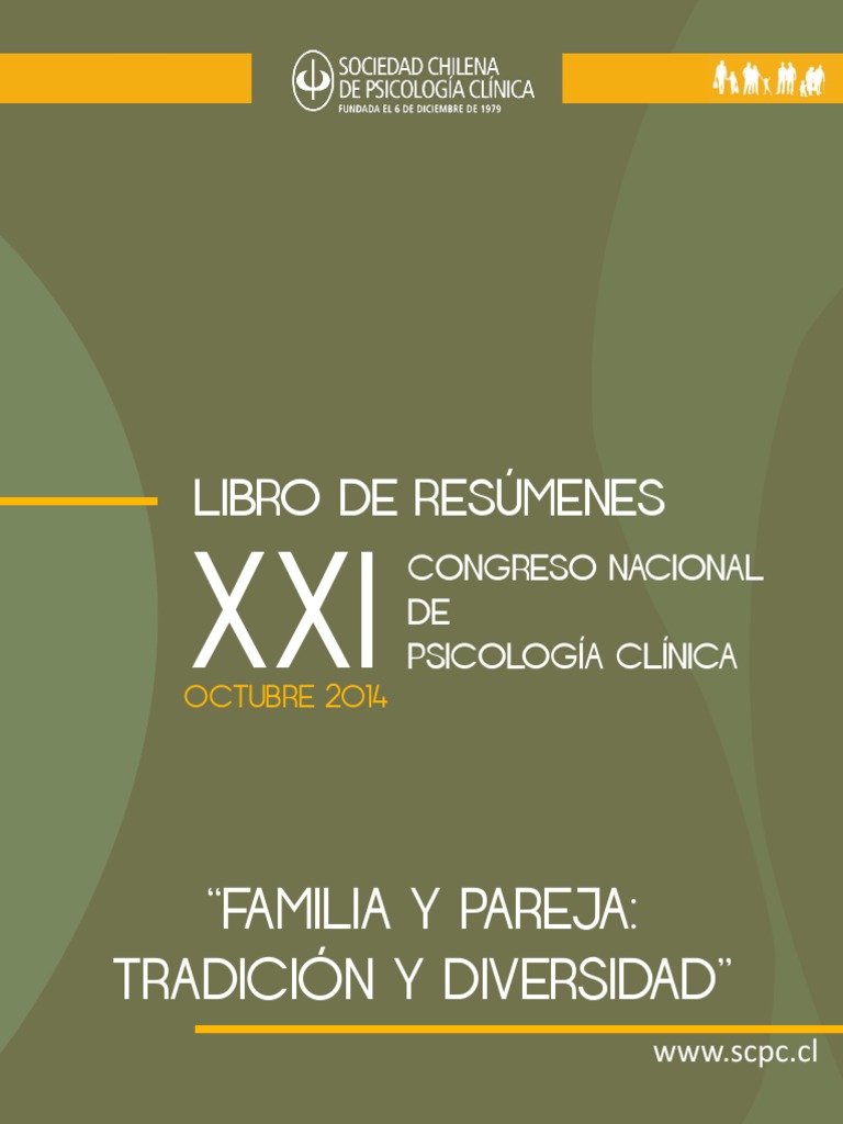 Libro Resúmenes Xxi Congreso Nacional de Psicología Clínica | PDF ...