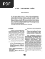 O Estado e o Controle Das Prisões