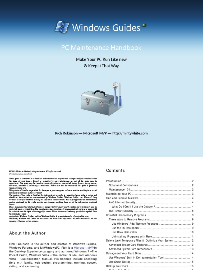 PC Maintenance Handbook | PDF