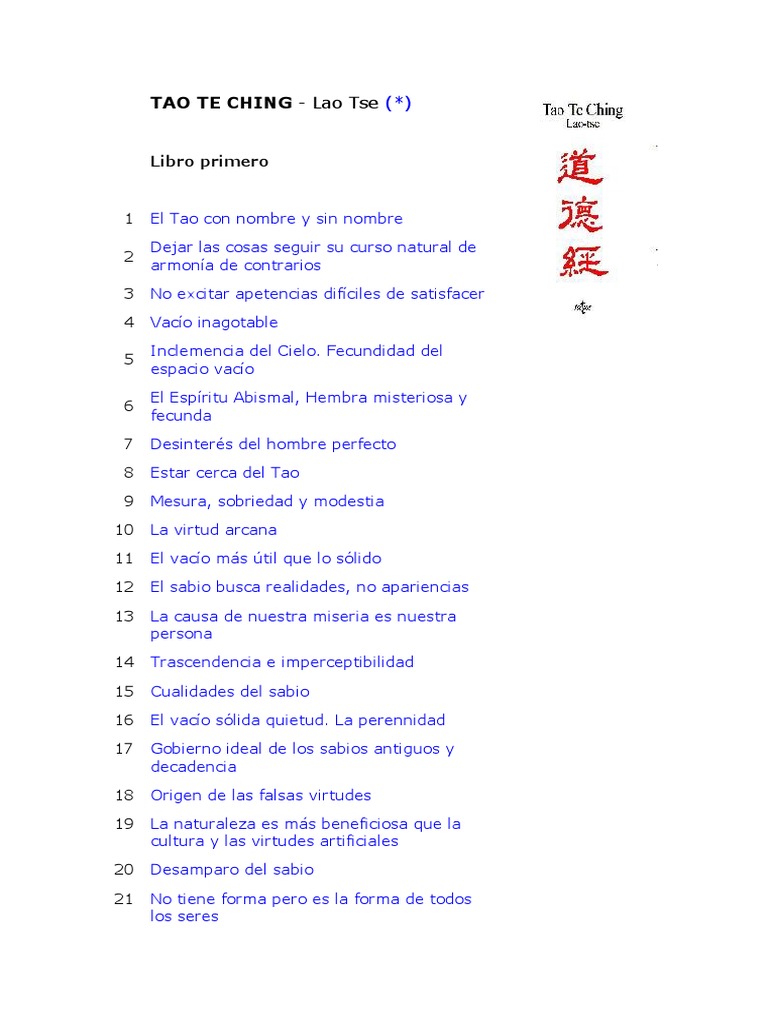 Tao Te Ching Chino y Espanol Laozi Tao Te Ching Prueba gratuita