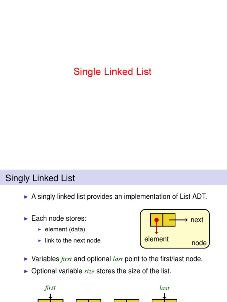 Single Linked List2 | PDF | Teaching Methods & Materials