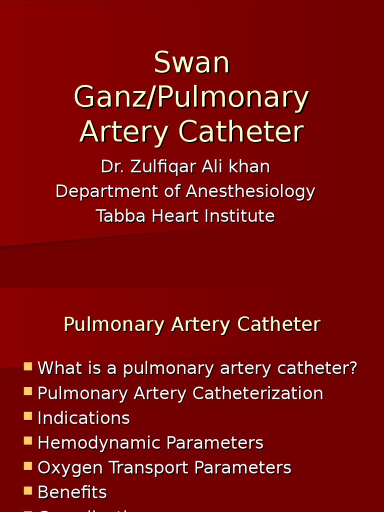 Pulmonary Artery Catheter | Blood Pressure | Atrium (Heart)