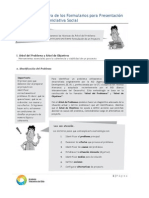 Estructura de Los Formularios Para Presentacion de Proyectos de Iniciativa Social