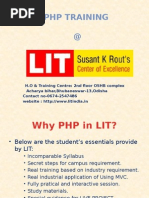 PHP Training-LIT Susant K Rout