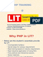 PHP Training-LIT Susant K Rout