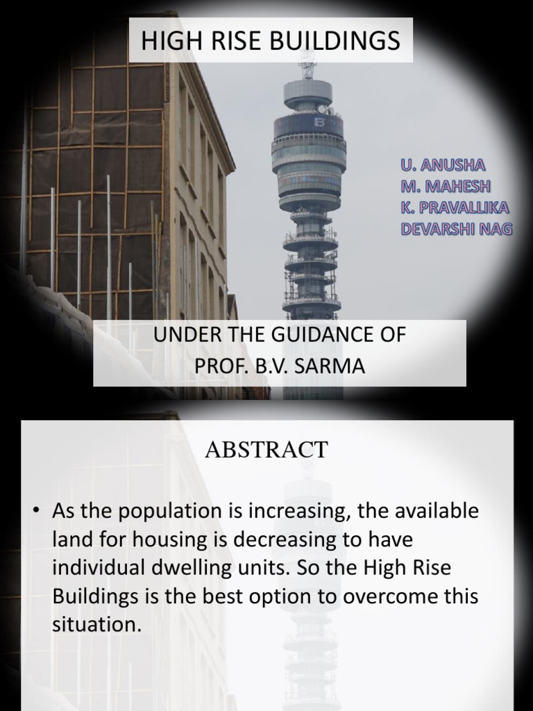 drc-1 High Rise Building PDF | PDF | Bending | Beam (Structure)